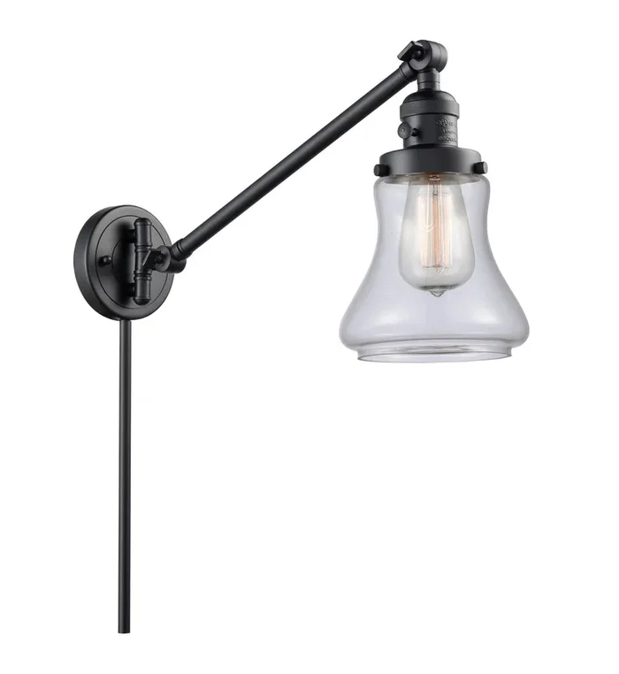 Innovations – 237-BK-G192-LED – LED Swing Arm Lamp – Franklin Restoration – Matte Black – 237BKG192LED