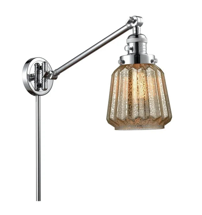 Innovations – 237-PC-G146-LED – LED Swing Arm Lamp – Franklin Restoration – Polished Chrome – 237PCG146LED