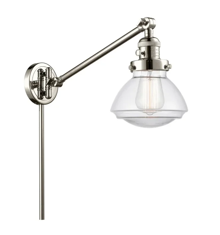 Innovations – 237-PN-G322-LED – LED Swing Arm Lamp – Franklin Restoration – Polished Nickel – 237PNG322LED