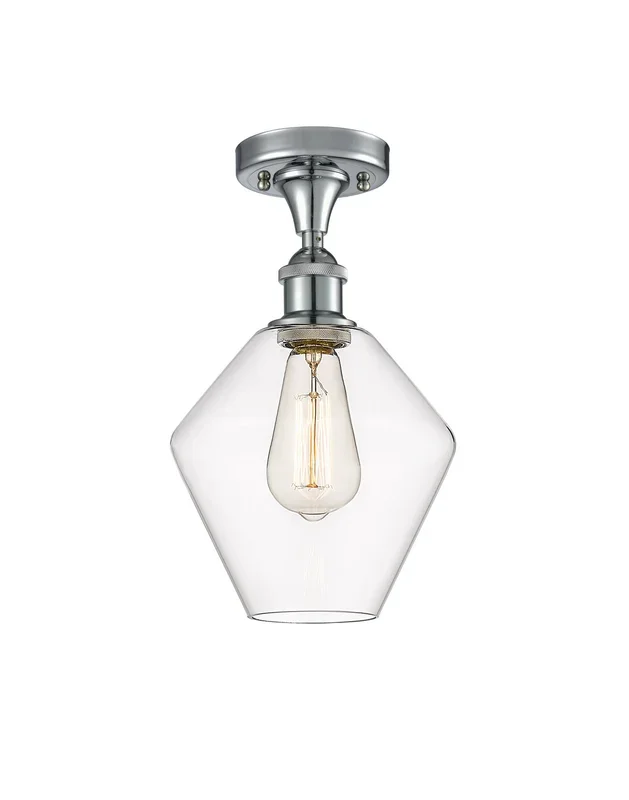 Innovations – 516-1C-PC-G652-8 – One Light Semi-Flush Mount – Ballston – Polished Chrome – 5161CPCG6528