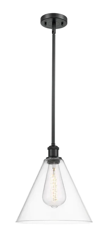 Innovations – 516-1S-BK-GBC-122 – One Light Mini Pendant – Ballston – Matte Black – 5161SBKGBC122