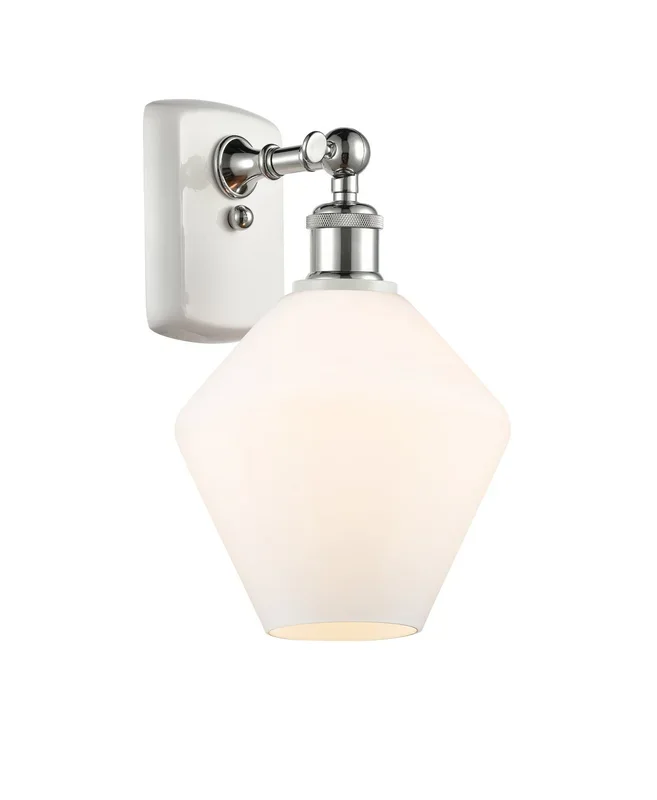 Innovations – 516-1W-WPC-G651-8 – One Light Wall Sconce – Ballston – White Polished Chrome – 5161WWPCG6518