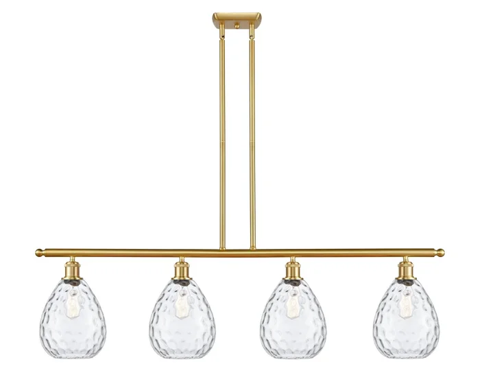 Innovations – 516-4I-SG-G372 – Four Light Island Pendant – Ballston – Satin Gold – 5164ISGG372