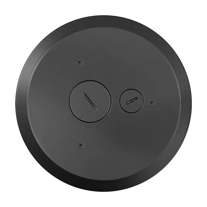 Leviton Furniture Feed Floor Cover For Poke-Through Device Black (PT5FF-E)