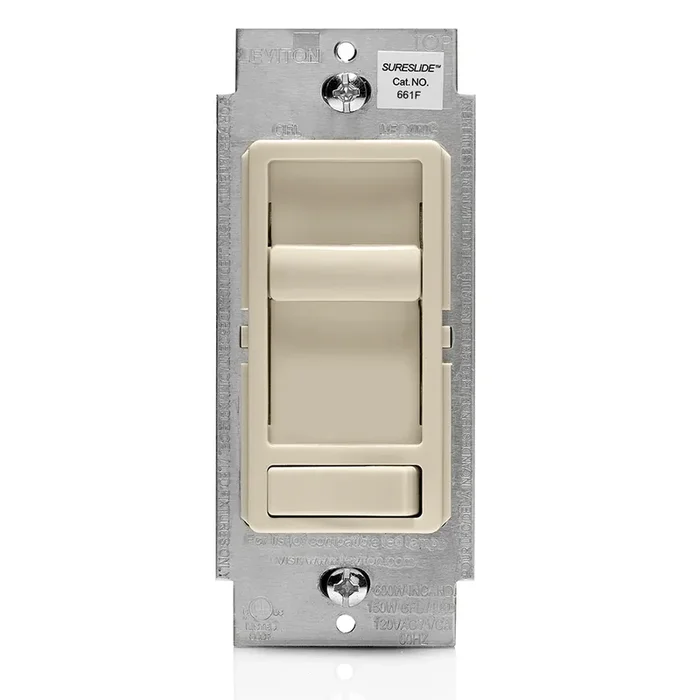 Leviton Light Almond Fan Speed Center Single-Pole 3-Way 1.5A 120VAC (661F-10T)