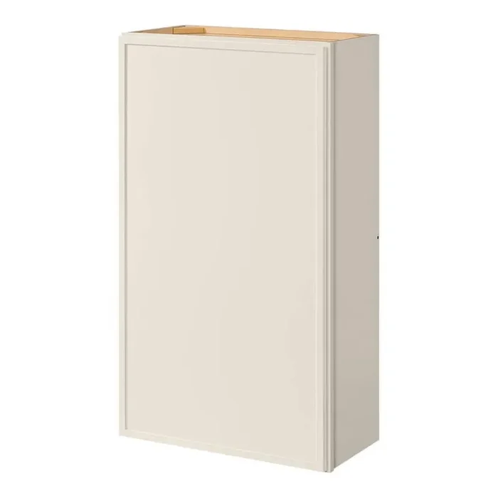 Leyton 24 in. W x 12 in. D x 42 in. H Ready to Assemble Plywood Slim Shaker Wall Kitchen Cabinet in Antique White