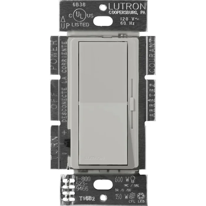 Lutron Diva Magnetic Low-Voltage Dimmer 3-Way 120V 600VA/450W Pebble (DVSCLV-603P-PB)