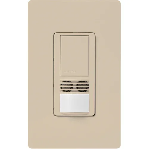 Lutron Maestro DV 6A Vacancy Sensor 3-Way Dual-Technology Taupe (MS-B102-V-TP)
