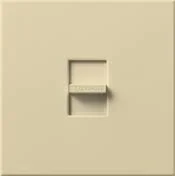 Lutron Nova 16A Fluorescent Single-Pole Slide-To-Off Dimmer Ivory (NF-10-IV)