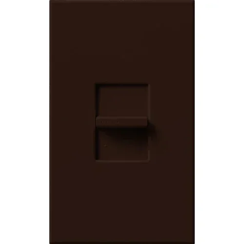 Lutron Nova T 250W LED/ELV Single-Pole Slide To Off Dimmer Brown (NTRP-250-BR)
