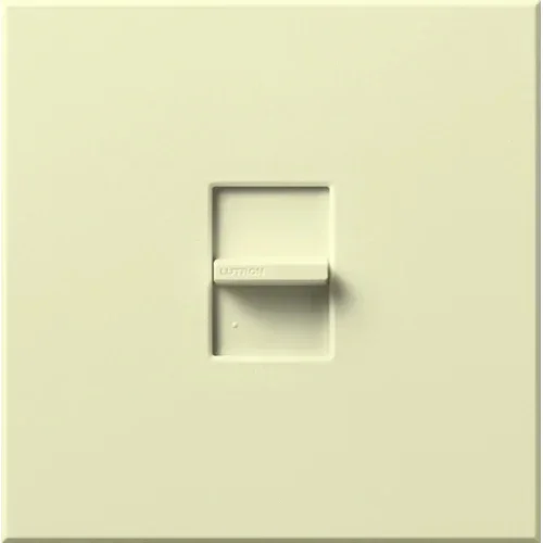 Lutron Novat 1200W Magnetic Low Voltage Single-Pole Slide-To-Off Dimmer Almond (NTLV-1500-AL)