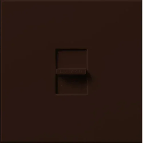 Lutron Novat 1200W Magnetic Low Voltage Single-Pole Slide-To-Off Dimmer Brown (NTLV-1500-BR)