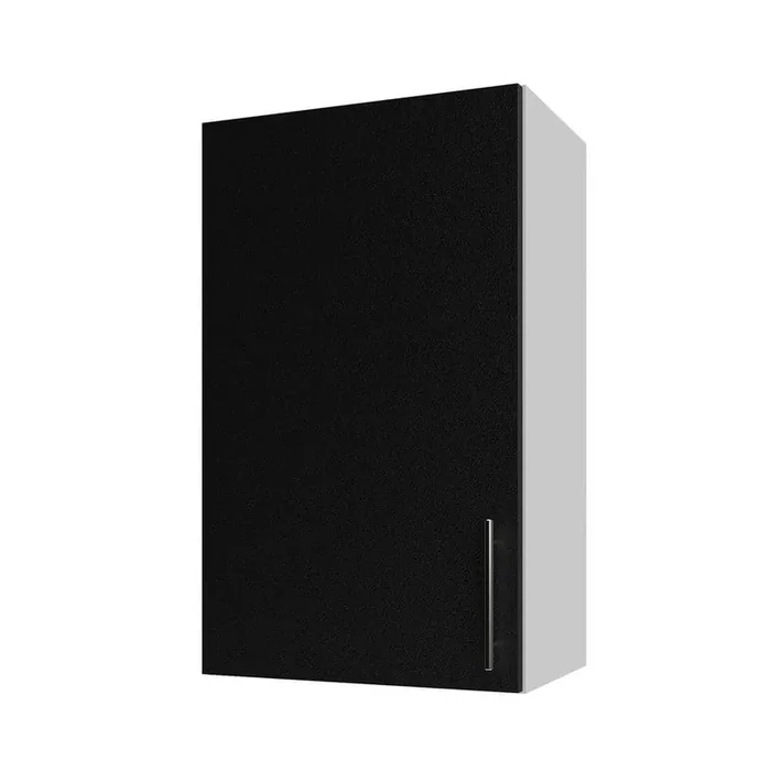 Miami Weatherboard 18 in. X 12 in. X 30 in Outdoor Wall Cabinet in Pitch Black Matte