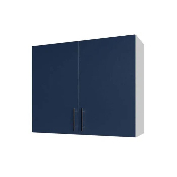Miami Weatherboard 36 in. X 12 in. X 30 in Outdoor Wall Cabinet in Sapphire Blue Matte