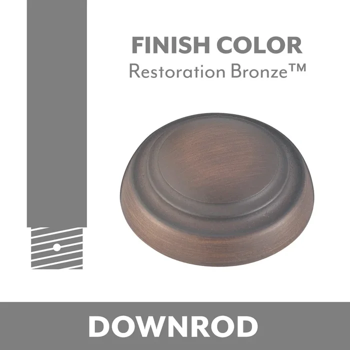 Minka Aire – DR524-RRB – Ceiling Fan Downrod – Minka Aire – Restoration Bronze – DR524RRB