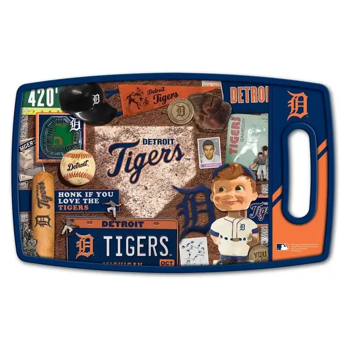MLB Detroit Tigers Retro Series Polypropyene Cutting Board
