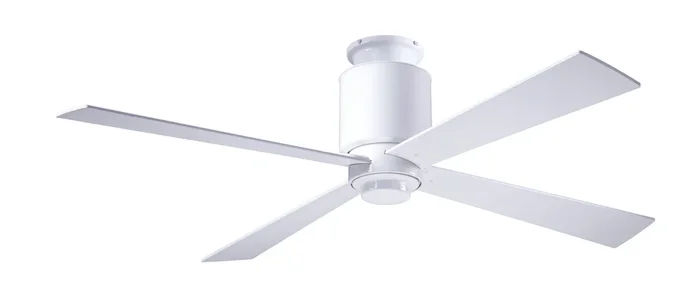 Modern Fan Co – LAP-FM-GW-50-WH-NL-002 – 50″Ceiling Fan – Lapa Flush – Gloss White – LAPFMGW50WHNL002