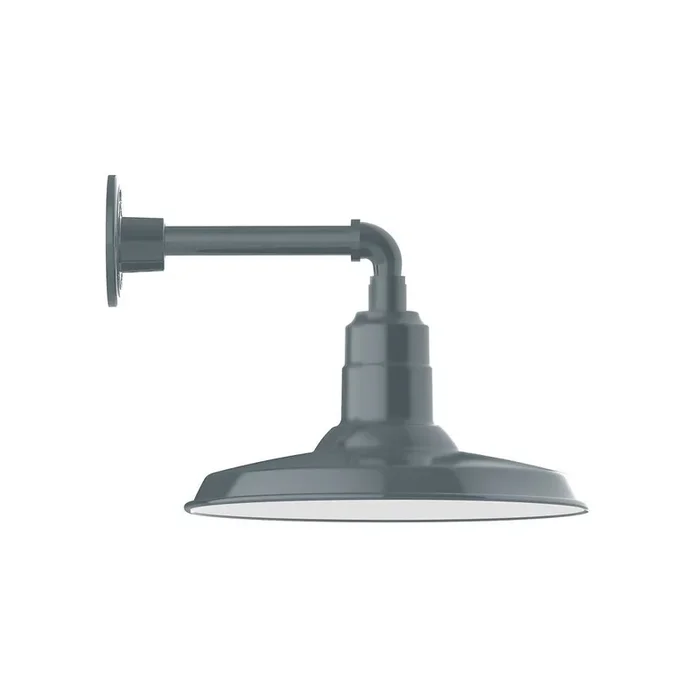 Montclair Light Works – GNN183-40-L13 – LED Straight Arm Wall Light – Warehouse – Slate Gray – GNN18340L13
