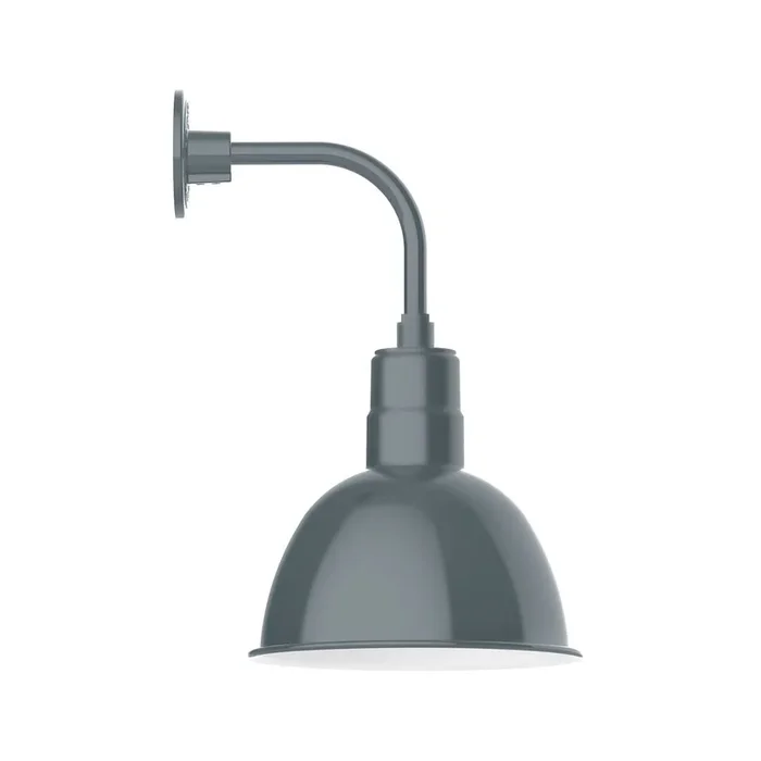 Montclair Light Works – GNT116-40-B03-G05 – One Light Wall Mount – Deep Bowl – Slate Gray – GNT11640B03G05