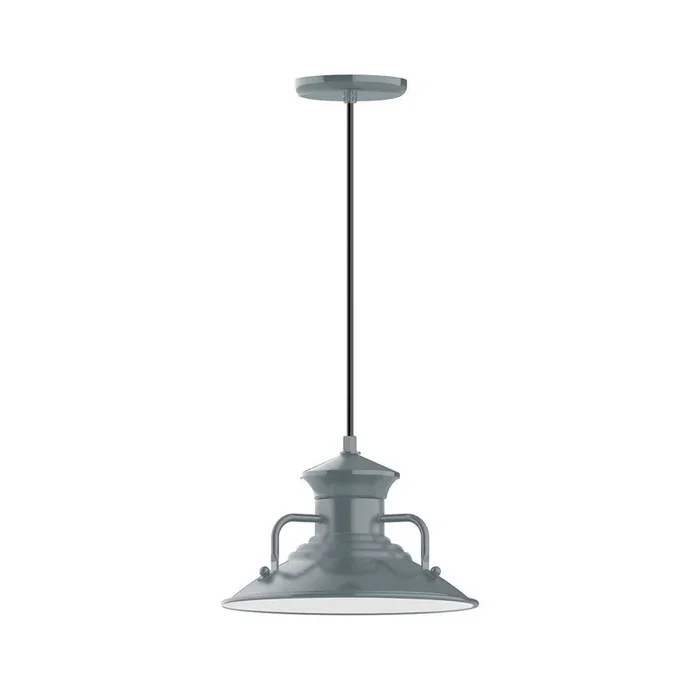 Montclair Light Works – PEB142-40-C27 – One Light Pendant – Homestead – Slate Gray – PEB14240C27