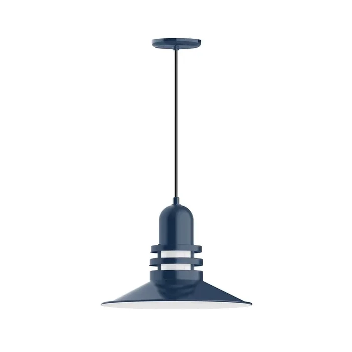 Montclair Light Works – PEB149-50-C16 – One Light Pendant – Atomic – Navy – PEB14950C16