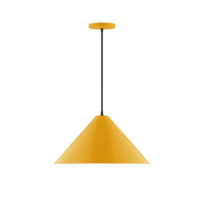 Montclair Light Works – PEB423-21-C26-L13 – LED Pendant – Pinnacle – Bright Yellow – PEB42321C26L13