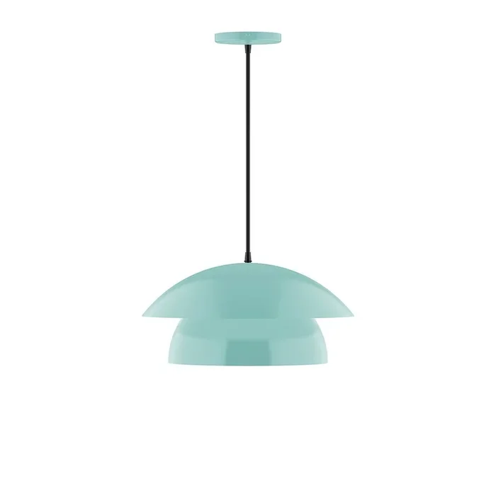 Montclair Light Works – PEBX446-G15-48-C24 – One Light Pendant – Nest – Sea Green – PEBX446G1548C24