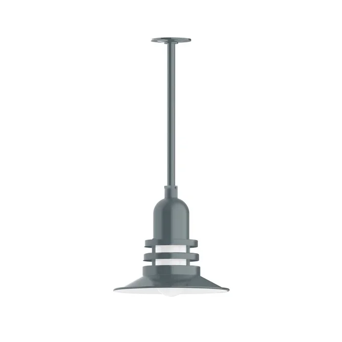 Montclair Light Works – STA148-40-H36 – One Light Pendant – Atomic – Slate Gray – STA14840H36