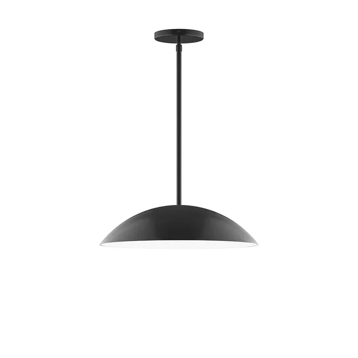 Montclair Light Works – STG438-41 – Two Light Pendant – Plateau – Black – STG43841