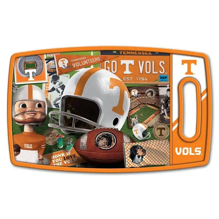NCAA Tennessee Volunteers Retro Series Polypropyene Cutting Board