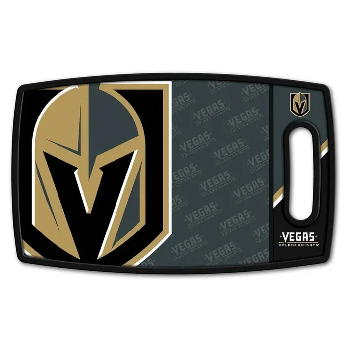 NHL Vegas Golden Knights Logo Series Cutting Board 9in x 0.5in- Rectangle- Manufactured Wood and polypropylene