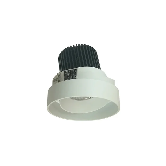 Nora 4 Inch Iolite LED Round Trimless Adjustable 10 Degree Optic 850Lm 12W 4000K White Adjustable White Reflector (NIO-4RTLA40QWW)