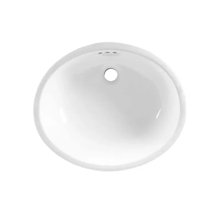 Ovalyn Universal Access Undermount Bathroom Sink in White