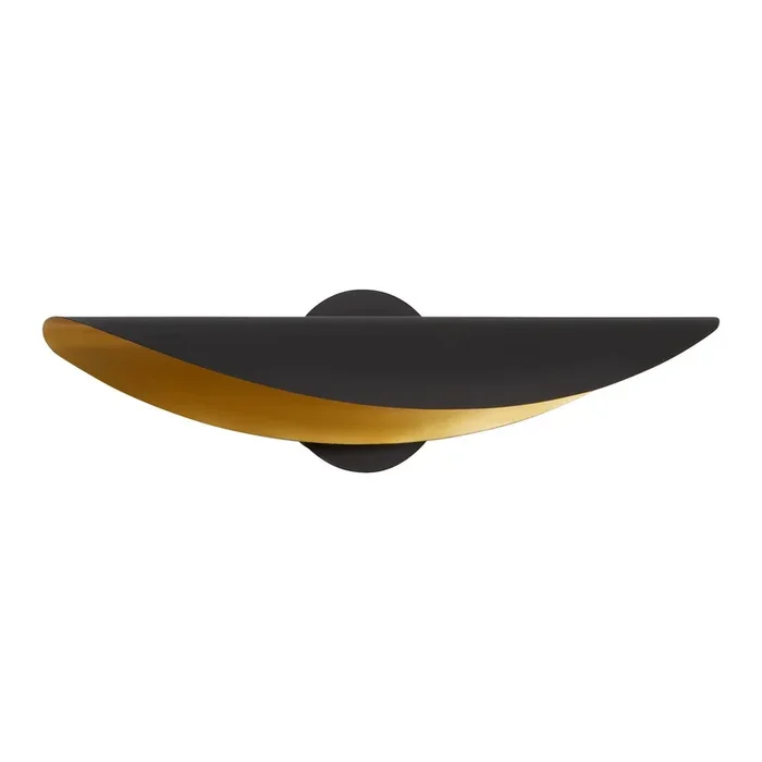 Oxygen – 3-406-1540 – LED Wall Sconce – Pivot – Black W/ Aged Brass – 34061540