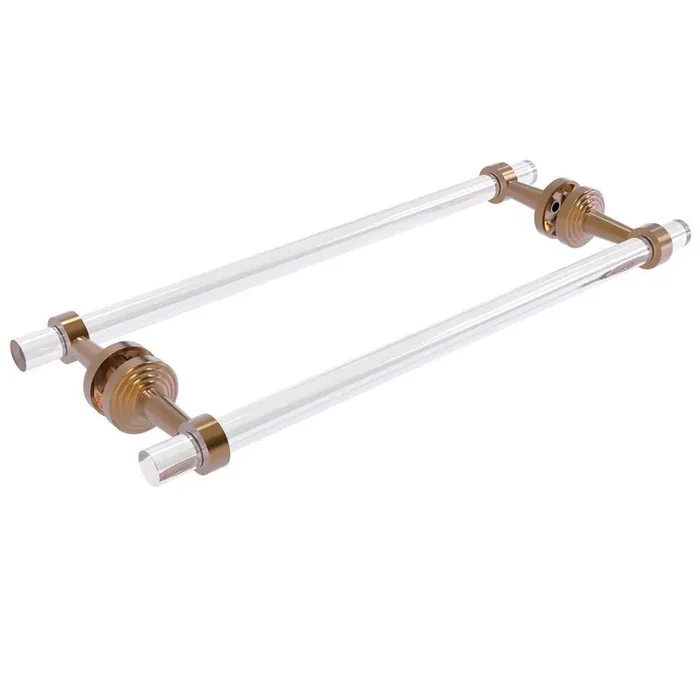 Pacific Beach Collection 18 in. Shower Door Handle in Brushed Bronze (1-Pair)