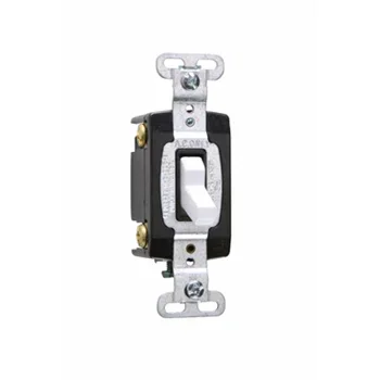Pass And Seymour 15A 120/277VAC Back And Side Wire Commercial 4-Way Switch White (CSB15AC4W)