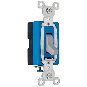 Pass And Seymour 15A 120/277VAC Back And Side Wire Commercial Single-Pole Switch Gray (CSB15AC1GRY)