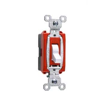 Pass And Seymour 20A 120/277VAC Side Wire Commercial Single-Pole Switch White (CS20AC1W)