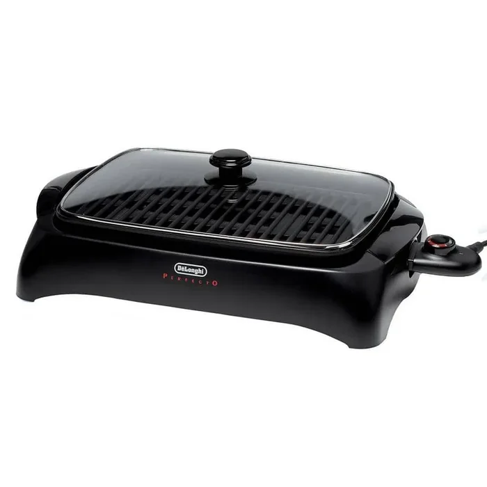 Perfecto Healthy 192 sq. in. Black Aluminum Indoor Grill with Lid