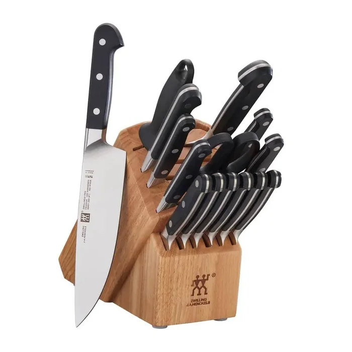 Pro 16-Piece Natural Knife Block Set