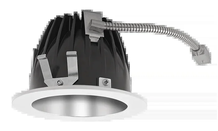 RAB LED Trim MOD 6 Inch Round 80 Degree 2700K 90 CRI Specular Cone White Ring (NDLED6RD-80YYHC-S-W)