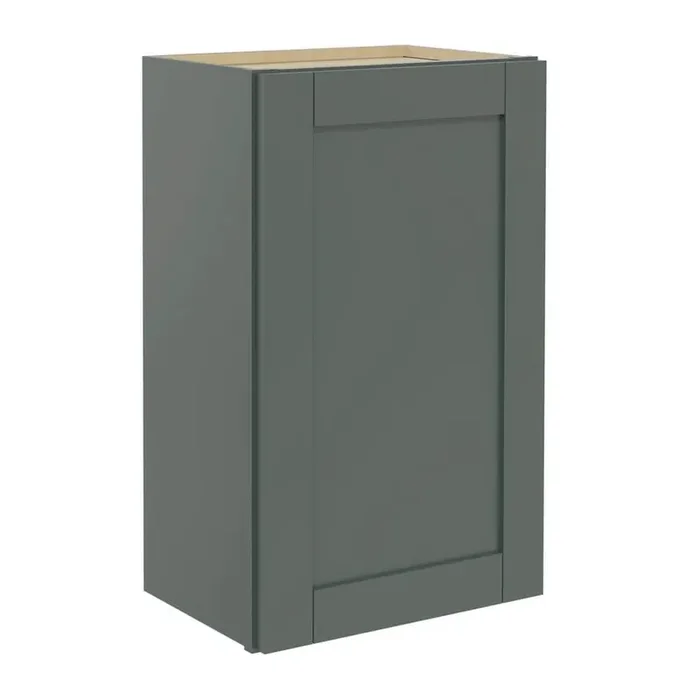 Richmond Aspen Green 30 in. H x 18 in. W x 12 in. D Plywood Laundry Room Wall Cabinet with 2-Shelf