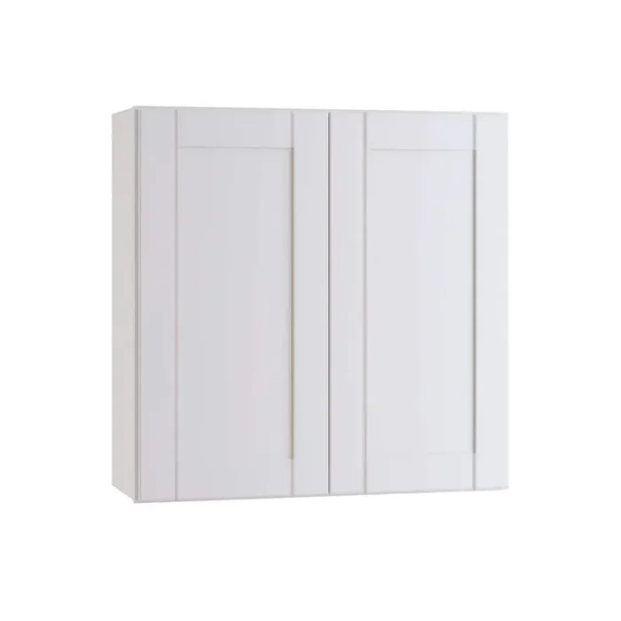 Richmond Verona White Plywood Shaker Stock Ready to Assemble Wall Kitchen Cabinet Soft Close 30 in W x 12 in D x 30 in H