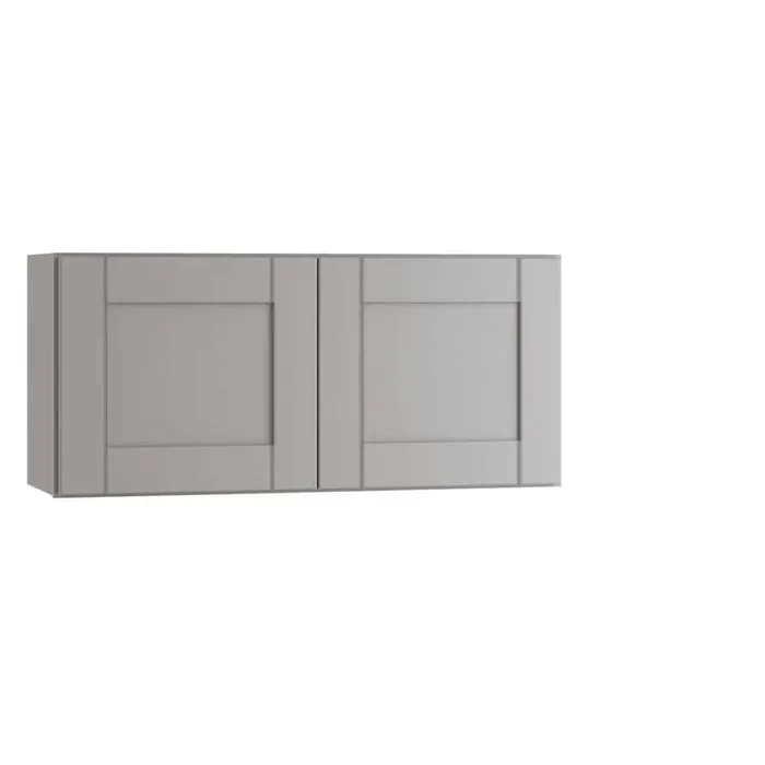Richmond Vesuvius Gray Plywood Shaker Ready to Assemble Wall Kitchen Laundry Cabinet Sft Cls 24 in W x 12 in D x 12 in H