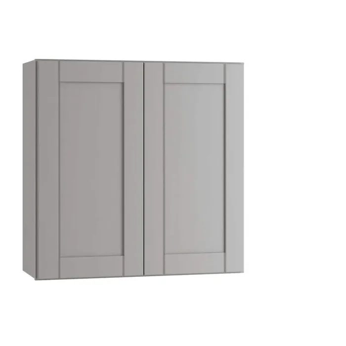 Richmond Vesuvius Gray Plywood Shaker Stock Ready to Assemble Wall Kitchen Cabinet Sft Cls 36 in W x 12 in D x 30 in H