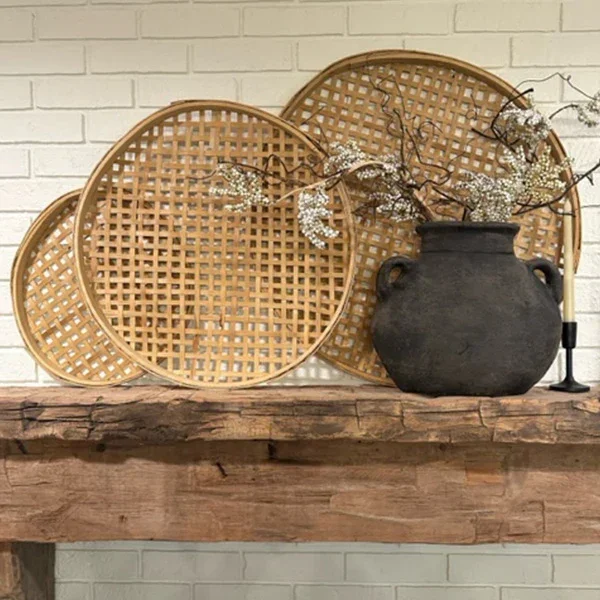 Round Woven Bamboo Wall Decor, Set of 3 – Decor Steals