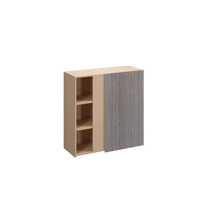 Saratoga Slab 30 in. W x 30 in. H x 12 in. D in Greywood Plywood Assembled Corner Blind Wall Cabinet