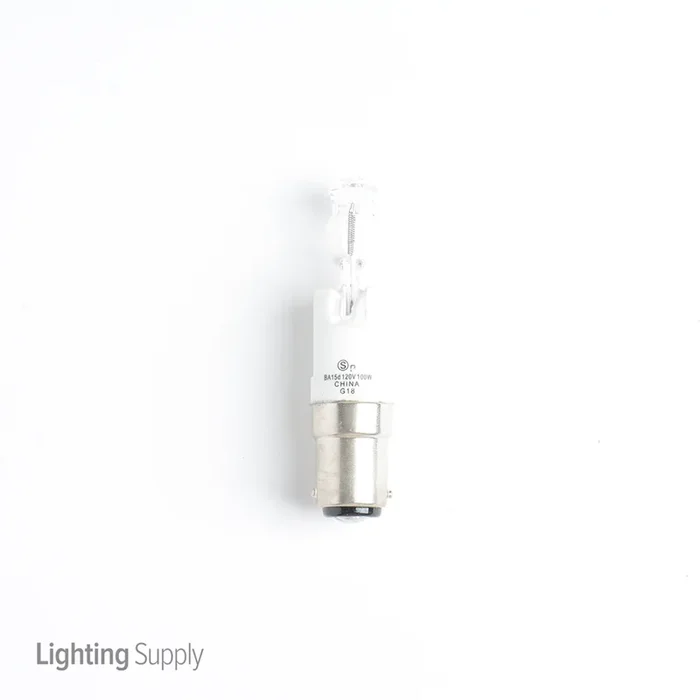 SATCO/NUVO 100Q/CL/DC 100W Halogen T4 Long Clear 2000 Hours 1600Lm DC Bay Base 120V 2900K (S4361)