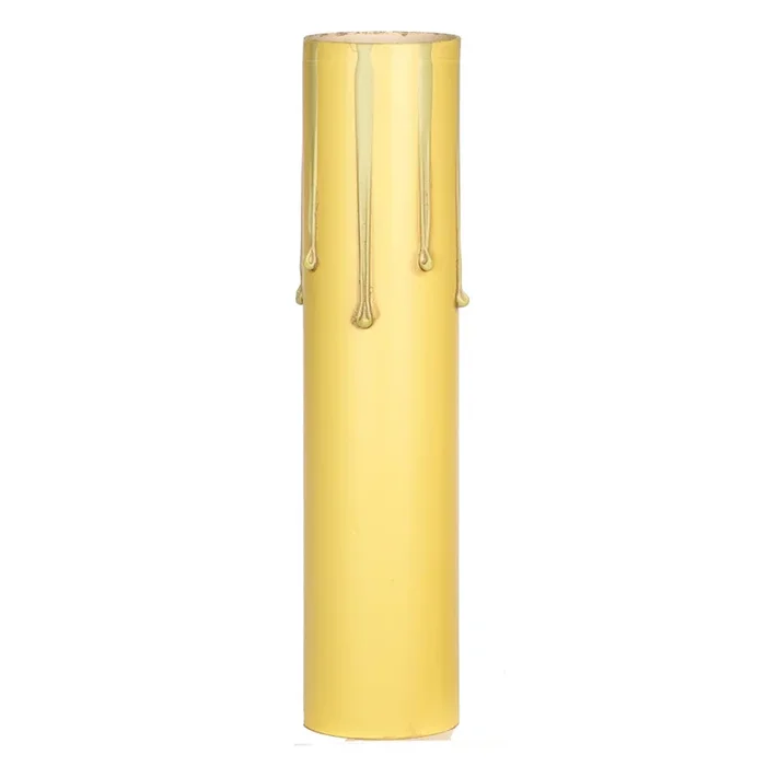 SATCO/NUVO Drip Paper Candle Cover Ivory Finish 1-3/16 Inch Inside Diameter 1-1/4 Inch Outside Diameter 6 Inch Height (80-1457)