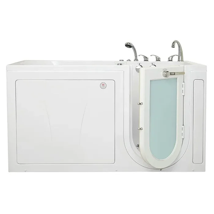 ShaK 36 in. x 72 in. Walk-In Whirlpool & Air Bath Bathtub in White, Foot Massage, Heated Seat, RHS Door, Fast Fill/Drain